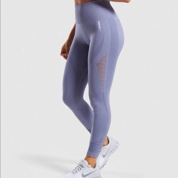 Gymshark Energy Seamless Leggings Women's XS Purple High Waist Active Contouring - Picture 1 of 6